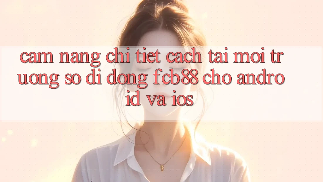 Cẩm nang Chi Tiết Cách Tải Môi trường số di động FCB88 Cho Android Và iOS Cẩm nang Chi Tiết Cách Tải Môi trường số di động FCB88 Cho Android Và iOS