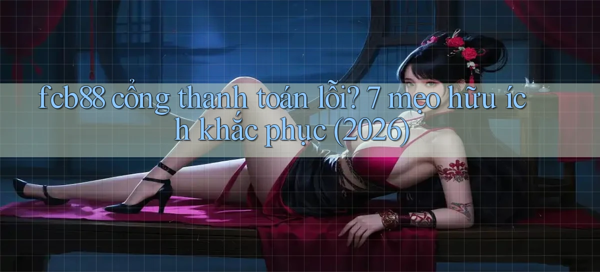 fcb88 cổng thanh toán lỗi 7 mẹo hữu ích khắc phục (2026)