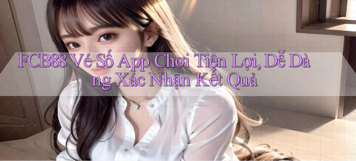fcb88  vé số app chơi tiện lợi, dễ dàng xác nhận kết quả
