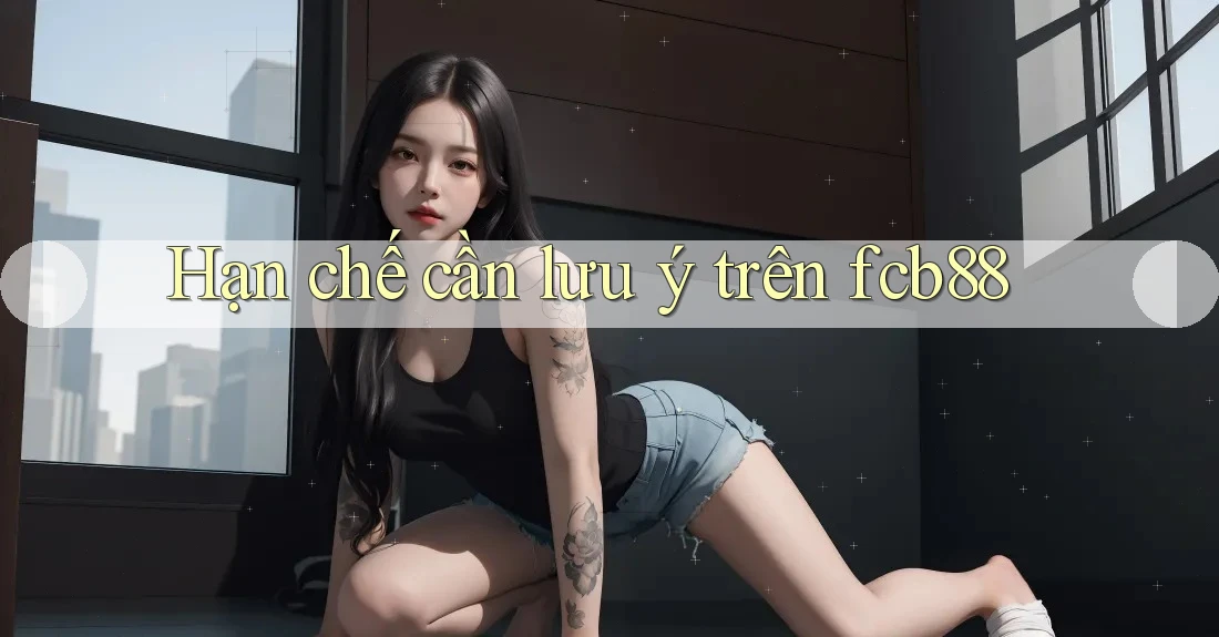 Hạn chế cần lưu ý trên fcb88 Hạn chế cần lưu ý trên fcb88