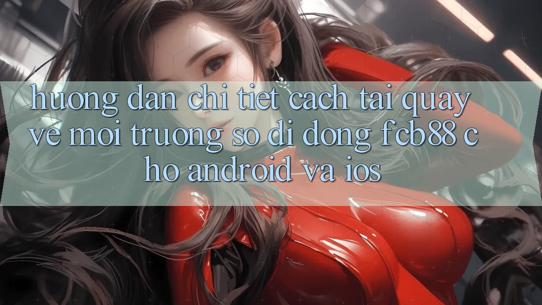 Hướng Dẫn Chi Tiết Cách Tải quay về Môi trường số di động FCB88 Cho Android Và iOS Hướng Dẫn Chi Tiết Cách Tải quay về Môi trường số di động FCB88 Cho Android Và iOS