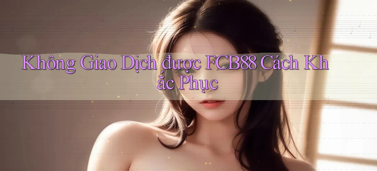 không giao dịch được fcb88 cách khắc phục