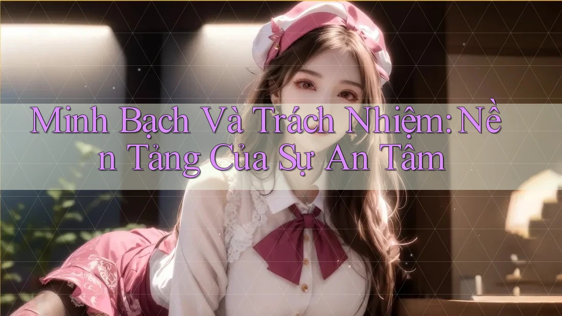 Minh Bạch Và Trách Nhiệm: Nền Tảng Của Sự An Tâm Minh Bạch Và Trách Nhiệm: Nền Tảng Của Sự An Tâm