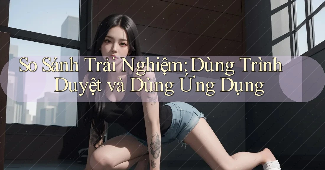 So Sánh Trải Nghiệm: Dùng Trình Duyệt và Dùng Ứng Dụng So Sánh Trải Nghiệm: Dùng Trình Duyệt và Dùng Ứng Dụng