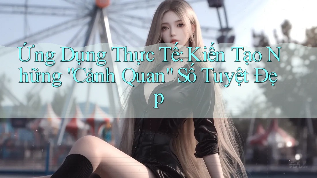 Ứng Dụng Thực Tế: Kiến Tạo Những “Cảnh Quan” Số Tuyệt Đẹp Ứng Dụng Thực Tế: Kiến Tạo Những “Cảnh Quan” Số Tuyệt Đẹp