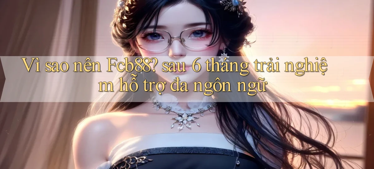 Vì sao nên Fcb88 sau 6 tháng trải nghiệm hỗ trợ đa ngôn ngữ